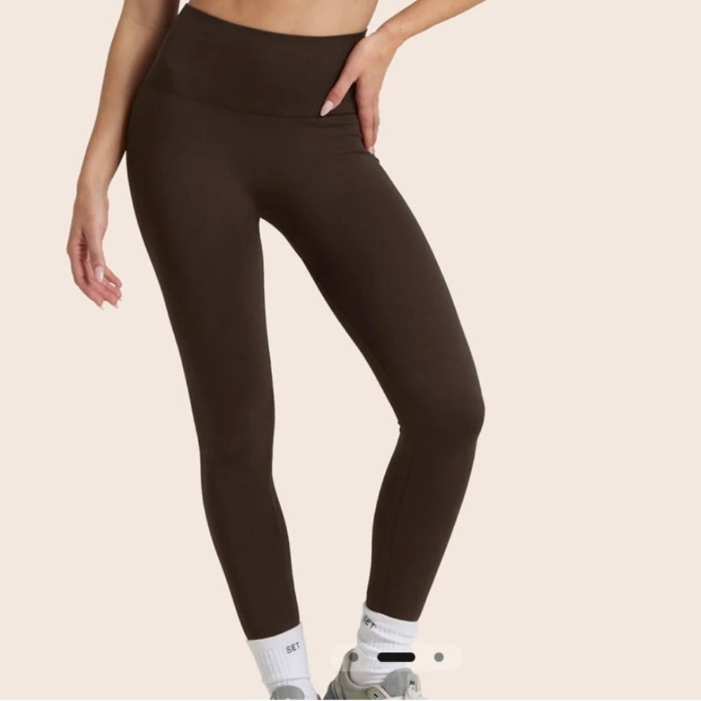Set Active Espresso Scultflex Power‎ High Rise Leggings - Small